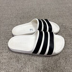 Adidas Slide Sandals Ivory Black Women’s Size 6